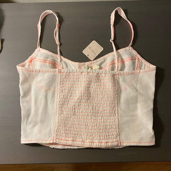 NWT Free People Eyelet Lace Corset Top - Picture 3 of 4